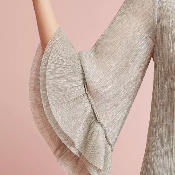 Anthropologie Aimee Metallic Top by Vanessa Virginia - Picture 3 of 8